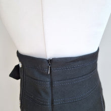 Load image into Gallery viewer, Karen Millen Pencil Skirt Black Belt Buckle High Rise Knee Length Work Y2K 8