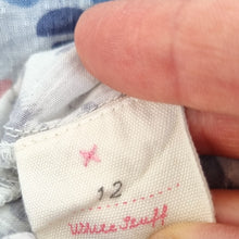 Load image into Gallery viewer, White Stuff Reversible Skirt A Line Blue Floral Print 100% Cotton Lined Flare 12