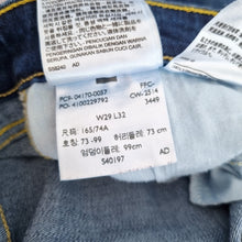 Load image into Gallery viewer, Levi's Jeans Straight Demi Curve Mid Rise Dark Blue Indigo Stretch 8 W29 L32