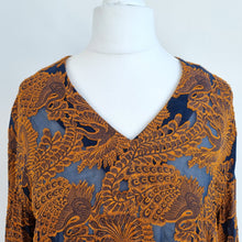 Load image into Gallery viewer, & Other Stories Blouse Silk Blend Paisley Jacquard Flared Sleeves Party Top 8