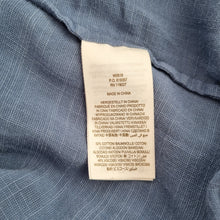 Load image into Gallery viewer, Boden Blouse Embroidered Rainbow Trim UK 16 Blue Top Buttons Cotton Long Sleeve