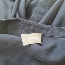 Load image into Gallery viewer, Jaeger Jacket Lightweight Navy Blue 100% Lyocell Summer Pockets Chambray 10