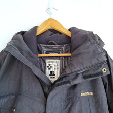 Load image into Gallery viewer, Zimtstern Men's Coat Parka Windbreaker Black Hooded Zipped Pockets Ski Large