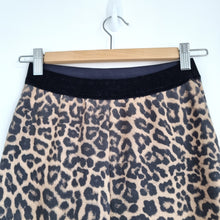 Load image into Gallery viewer, Zara Leopard Print Leggings Small Brown Black Animal Stretch Skinny Trousers