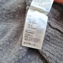 Load image into Gallery viewer, ARKET Wool Alpaca Cardigan Small Grey Oversized Button Front Chunky Knit Pocket