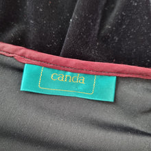 Load image into Gallery viewer, Vintage Canda Velvet Dress Cobweb Black Goth Halloween C&A Party Pencil UK 10