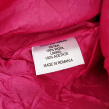 Load image into Gallery viewer, Hobbs Skirt Hot Pink Mini A Line 100% Wool Lined Flare Work Bright Neon Size 14