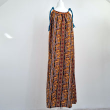 Load image into Gallery viewer, Flynow III Maxi Dress Beach Coverup Thailand Designer Floral Print Boho Small