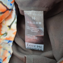 Load image into Gallery viewer, Mint Velvet Dress Silk Blend Cocktail Abstract Print Sheath Lined Stretch 14 16