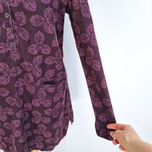 Load image into Gallery viewer, Seasalt Cornwall Corduroy Tunic Top Terrazzo Burgundy Pockets Leaf Smock 12