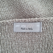 Load image into Gallery viewer, M&S Per Una Cardigan Medium Metallic Gold Made in Italy Peplum Buttons Knit
