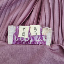 Load image into Gallery viewer, Vintage Uninhibited Dress Pleated 1970s Maxi Lilac Rare Strappy Occasion Fits 10