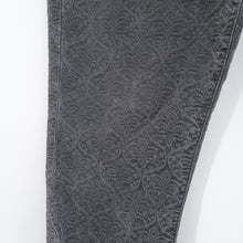 Load image into Gallery viewer, 7 for All Mankind Jeans Damask Print Skinny Grey Mid Rise Stretch Paisley W 29