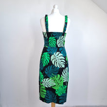 Load image into Gallery viewer, NEW Collectif Sarong Dress Palm Tree 14 Green Removable Straps Retro Wiggle