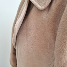 Load image into Gallery viewer, BM Collection Pea Coat UK 24 Beige Double Breasted Smart Camel Style Jacket