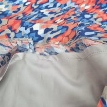 Load image into Gallery viewer, Boden Pencil Skirt Abstract Print Knee Length Tall Red Blue Lined Cotton 18 Long