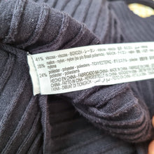 Load image into Gallery viewer, Zara Midi Jumper Dress Medium Ribbed Knit Turtleneck Navy Asymmetric Stretch Max