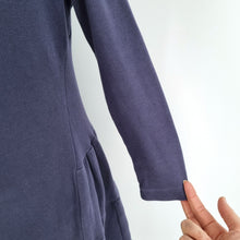 Load image into Gallery viewer, Chinti and Parker Dress Skater Navy Long Sleeves Sweater Cotton Casual Medium