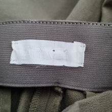 Load image into Gallery viewer, Arket Trousers Khaki Green Straight Cotton Blend High Rise Stretch Work UK 8