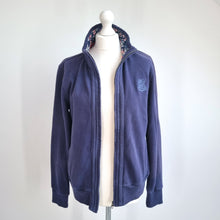 Load image into Gallery viewer, M&S Zip Up Sweatshirt Jacket UK 14 Women Blue Casual Athleisure Fleece Lined