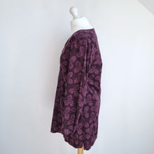 Load image into Gallery viewer, Seasalt Cornwall Corduroy Tunic Top Terrazzo Burgundy Pockets Leaf Smock 12