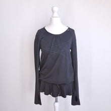Load image into Gallery viewer, Sweaty Betty Top Thumbhole Adjustable Waist Black Tunic Gym Running Yoga Small