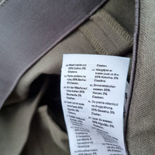 Load image into Gallery viewer, Arket Trousers Khaki Green Straight Cotton Blend High Rise Stretch Work UK 8