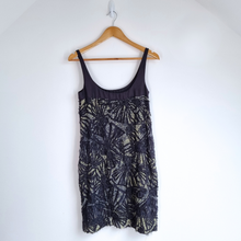 Load image into Gallery viewer, AllSaints Dress 100% Silk Mini Textured Sequins Pockets Grunge Lined Party 6