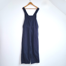 Load image into Gallery viewer, COS Dungarees Cotton Wide Leg Medium Oversized Navy Utility Workwear Overall