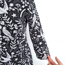 Load image into Gallery viewer, Boden Dress Mystic Woodland Shift Winifred Jacquard Bird Work 3/4 Sleeves 12 R