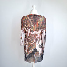 Load image into Gallery viewer, Simply Irresistible Beach Coverup Tunic Dress 2XL Paisley Print Boho Summer Top
