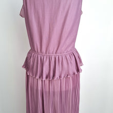Load image into Gallery viewer, Vintage Uninhibited Dress Pleated 1970s Maxi Lilac Rare Strappy Occasion Fits 10