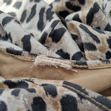 Load image into Gallery viewer, Made in Italy Dress Leopard Print Fringed Kaftan Beach Coverup Cotton One Size