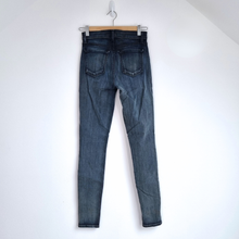 Load image into Gallery viewer, J Brand Skinny Jeans Maria Size W24 Dark Wash Blue Stretch Denim Drainpipe Mid