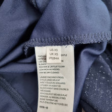 Load image into Gallery viewer, Free People Constellation Top Long Puff Sleeves Navy Blue Sparkly Corset XS