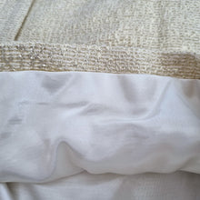 Load image into Gallery viewer, Ted Baker Gold Shorts Size 1 UK 8 Cream Tweed Tailored Party Sparkly High Waist