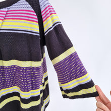 Load image into Gallery viewer, Pringle of Scotland Jumper 100% Cotton Knit 1815 Striped Multicoloured Fine XL