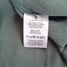 Load image into Gallery viewer, Maeve Dress Khaki Green Long Sleeves Grecian Military Draped Faux Wrap Medium