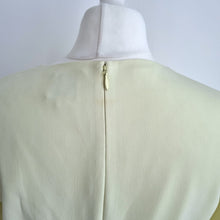 Load image into Gallery viewer, Reiss Dress Cocktail Pastel Lime Green Nipped Waist Lined Hedy Occasion Size 10