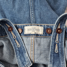 Load image into Gallery viewer, Fat Face Denim Dress Pinafore Dungaree Pockets Mini Crisscross Jeans Casual 8
