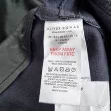 Load image into Gallery viewer, Oliver Bonas Trousers Faux Leather Size 18 Black Wide Leg Pockets High Rise