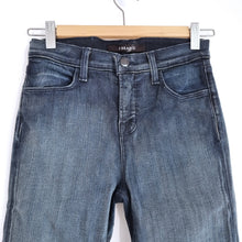 Load image into Gallery viewer, J Brand Skinny Jeans Maria Size W24 Dark Wash Blue Stretch Denim Drainpipe Mid