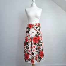 Load image into Gallery viewer, M&S Per Una Midi Skirt UK 12 Floral Broderie Anglaise Cotton A Line White Boho