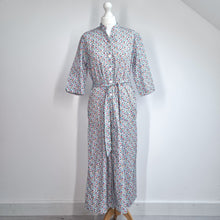 Load image into Gallery viewer, Country Collection Shirt Dress UK 14 Midi Belted Abstract Print Pockets Cotton