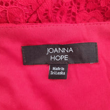 Load image into Gallery viewer, Joanna Hope Lace Dress Red UK 20 Maxi Lined Christmas Party Floral Short Sleeves