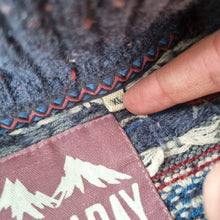 Load image into Gallery viewer, Mantaray Men's Jumper Fair Isle Pattern Wool Blend Chunky Knit Blue Pullover XL