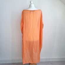 Load image into Gallery viewer, Join Clothes Kaftan Dress Orange Cotton Oversized One Size Beach Coverup Lagen