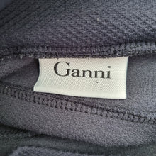 Load image into Gallery viewer, Ganni Mini Skirt Bandage Bodycon Stretch Tiered Short Dark Blue Party Club XS