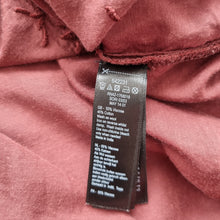 Load image into Gallery viewer, Monsoon Blouse Burgundy Broderie Anglaise Embroidered Top Boho Casual Cotton 14