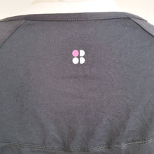 Load image into Gallery viewer, Sweaty Betty Top Thumbhole Adjustable Waist Black Tunic Gym Running Yoga Small